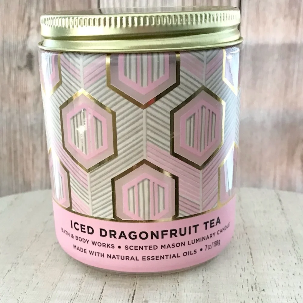 🆕25+ Hrs Iced Dragonfruit Tea Single Wick Candle - Picture 2 of 3